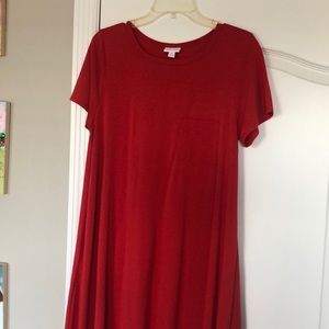 Lularoe Carly medium solid red